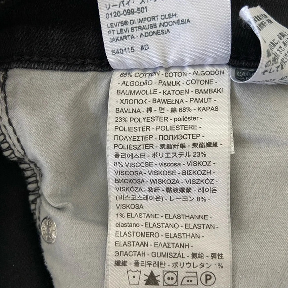 EUC | Levi’s 311 Shaping Skinny women’s black denim jeans — size 30 - Picture 8 of 9